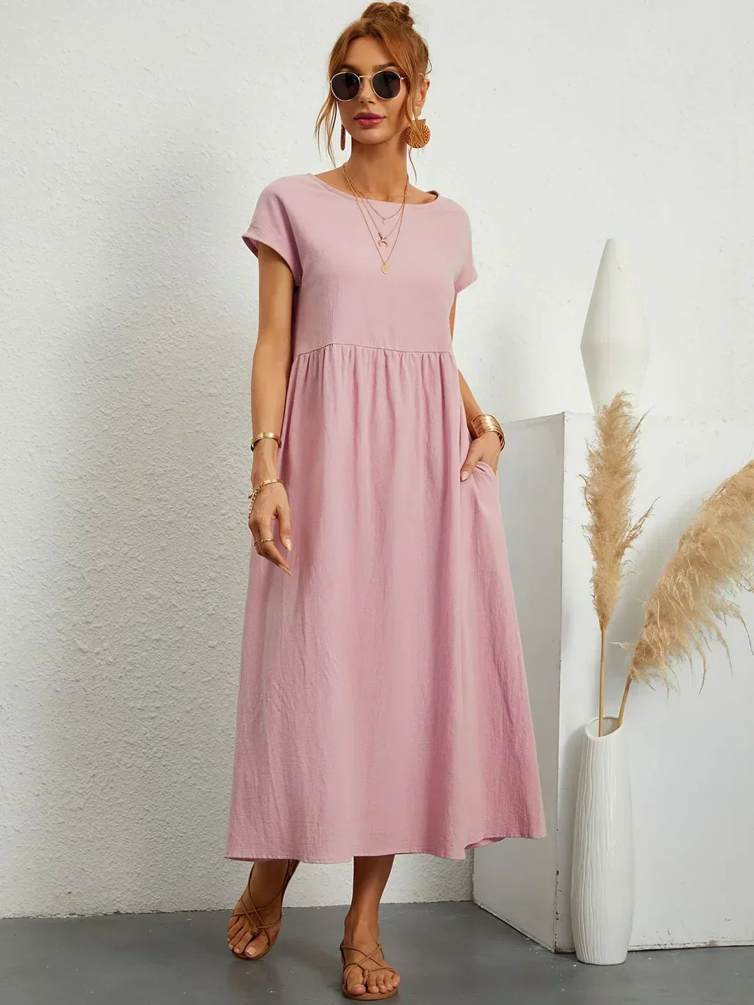 Gabrielle™ — Robe midi fluide élégance