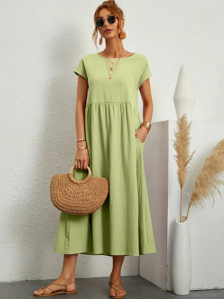 Gabrielle™ — Robe midi fluide élégance