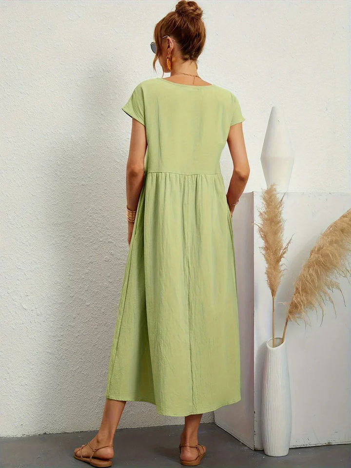 Gabrielle™ — Robe midi fluide élégance