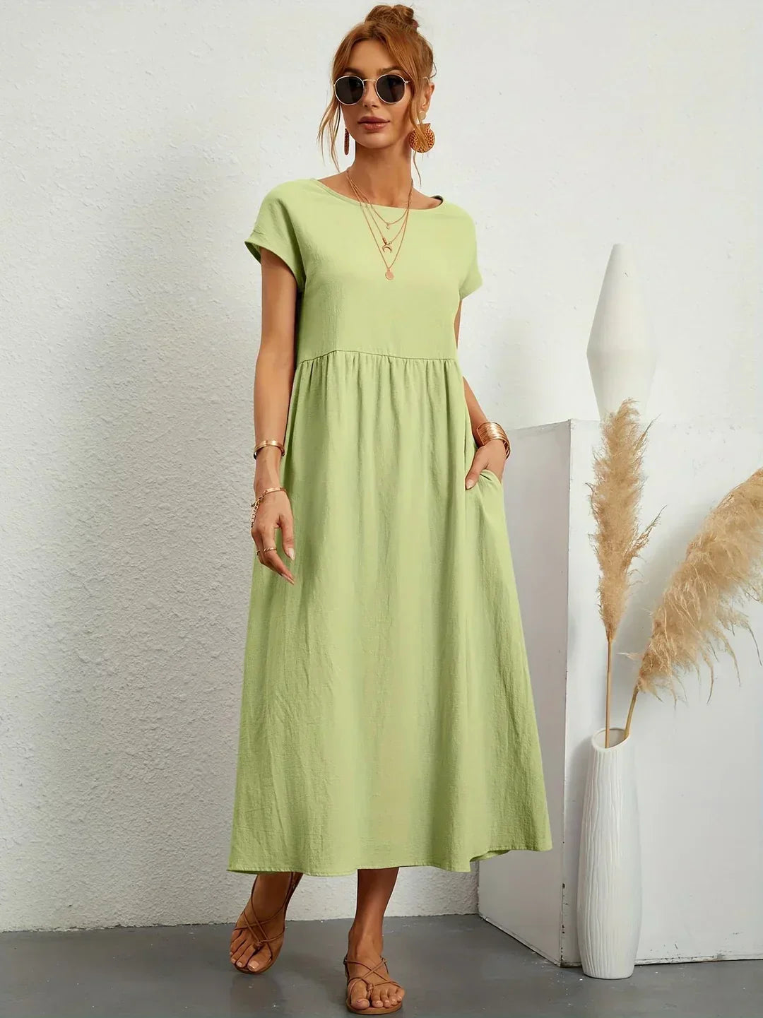 Gabrielle™ — Robe midi fluide élégance