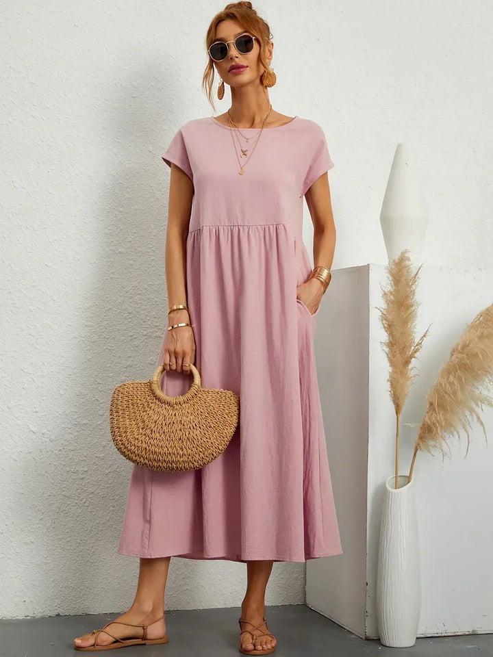 Gabrielle™ — Robe midi fluide élégance