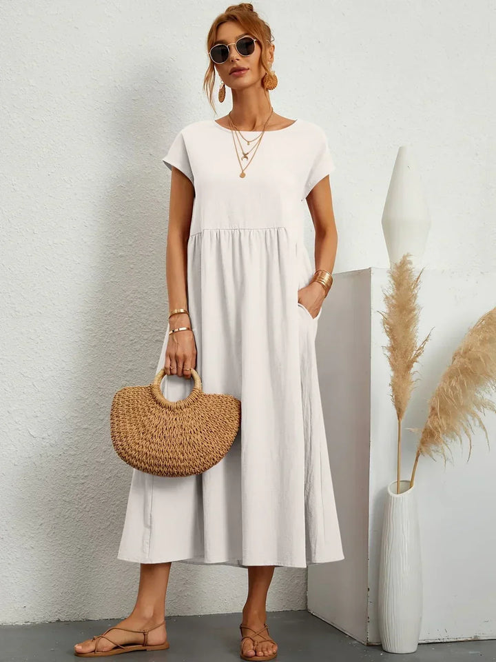 Gabrielle™ — Robe midi fluide élégance