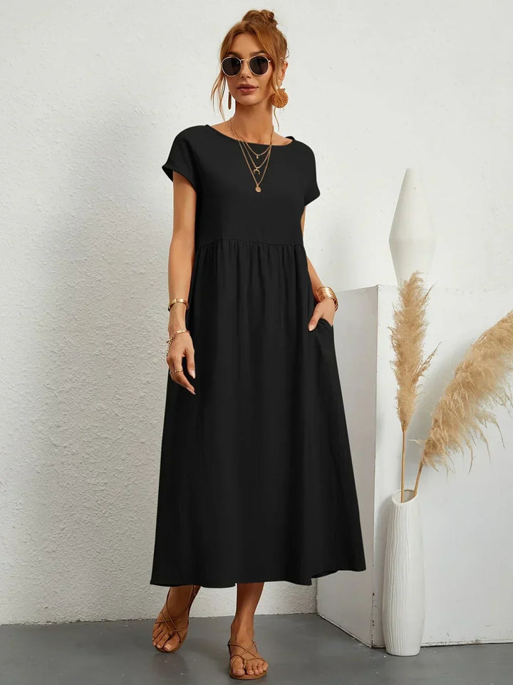 Gabrielle™ — Robe midi fluide élégance
