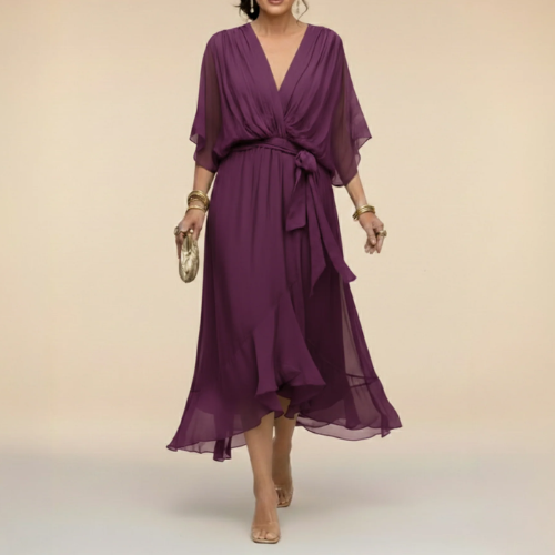 Monica - Robe décolletée en V