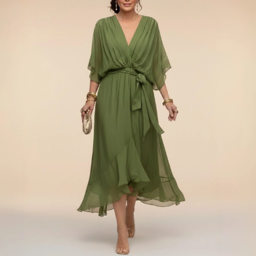 Monica - Robe décolletée en V