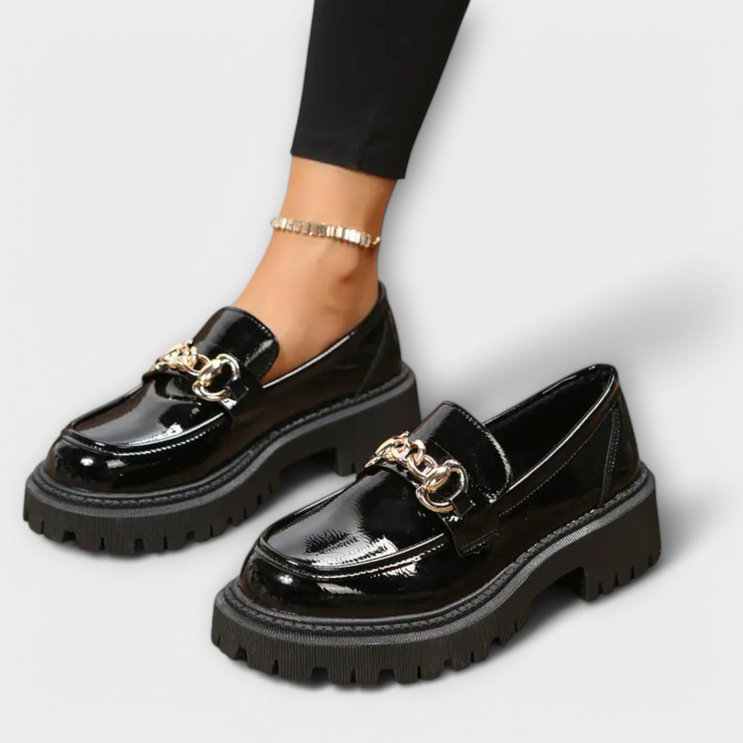 Loafers à plateforme pour femme avec boucle tendance