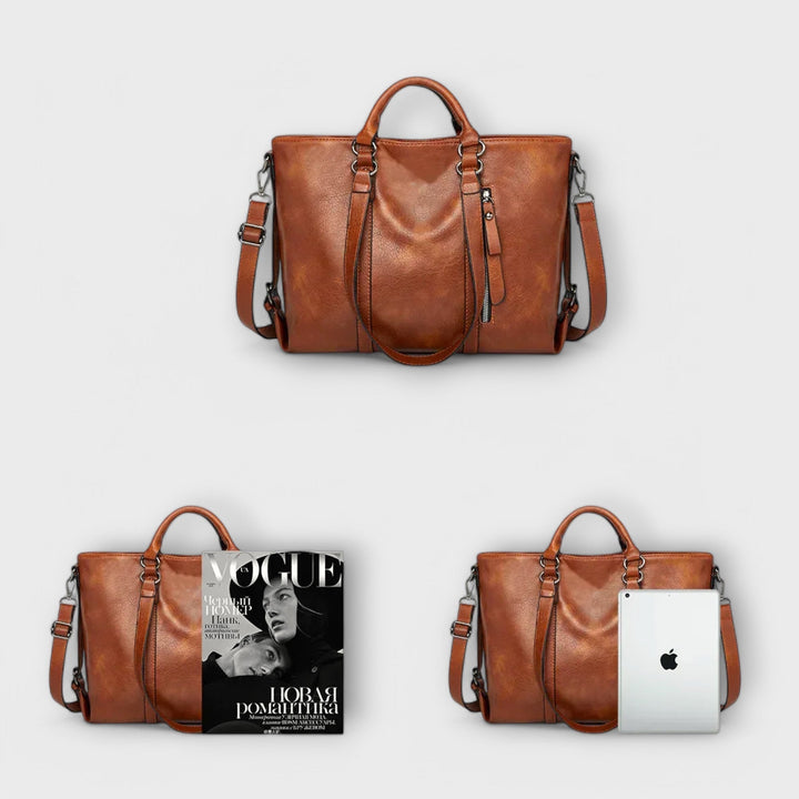 Cécile. - Grand sac en cuir