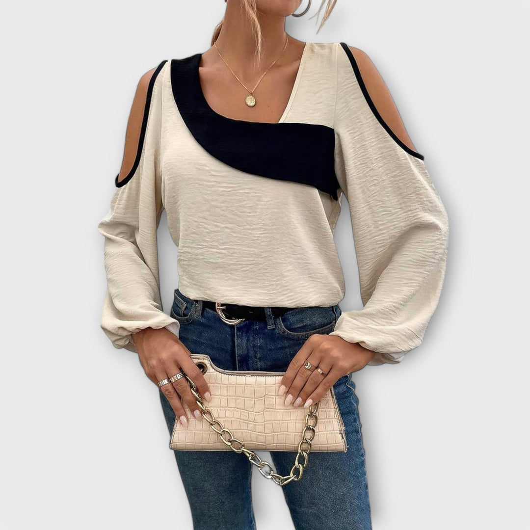 Scarlett - Blouse à décolleté rectangulaire