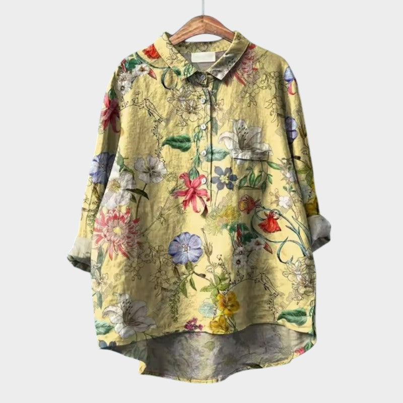 Livia | Blouse premium avec détails en dentelle