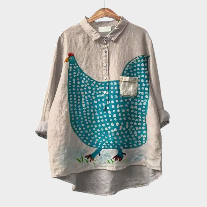 Yvonne | Blouse en dentelle premium