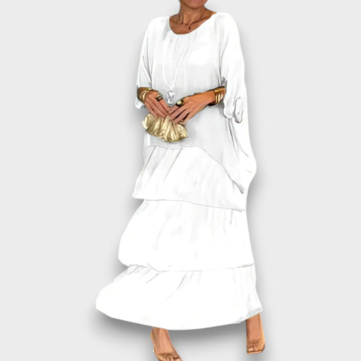 Lara - Robe Maxi Fluide Élégante