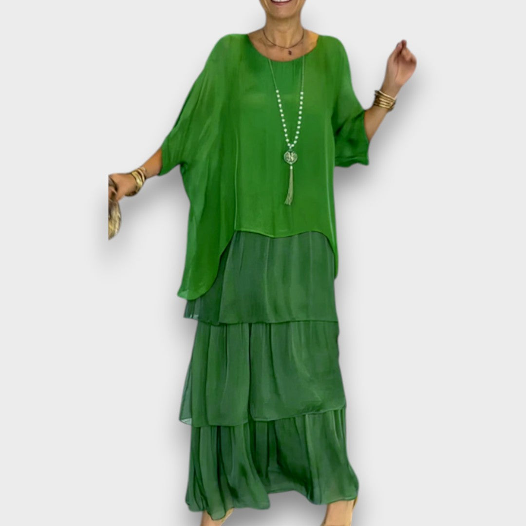 Lara - Robe Maxi Fluide Élégante
