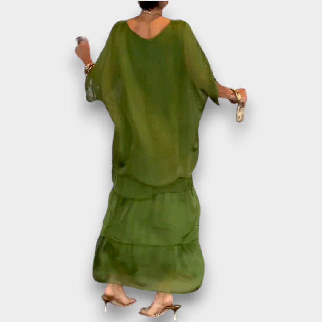 Lara - Robe Maxi Fluide Élégante