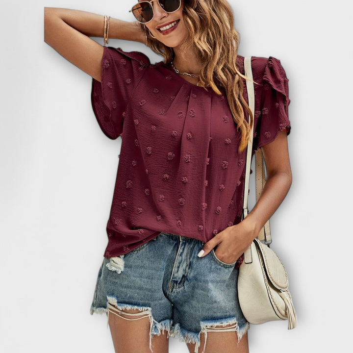 Charlotte - Blouse parfaite à pois