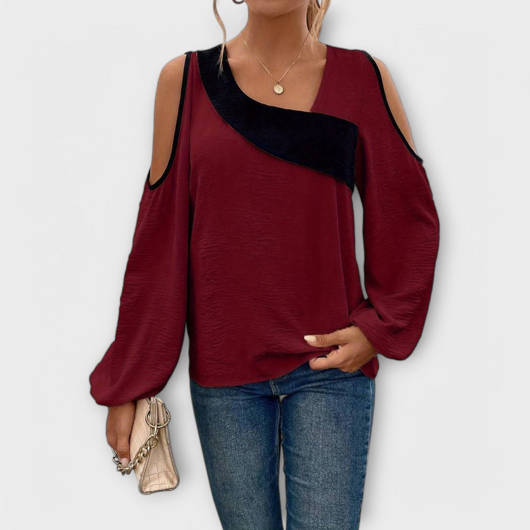 Scarlett - Blouse à décolleté rectangulaire