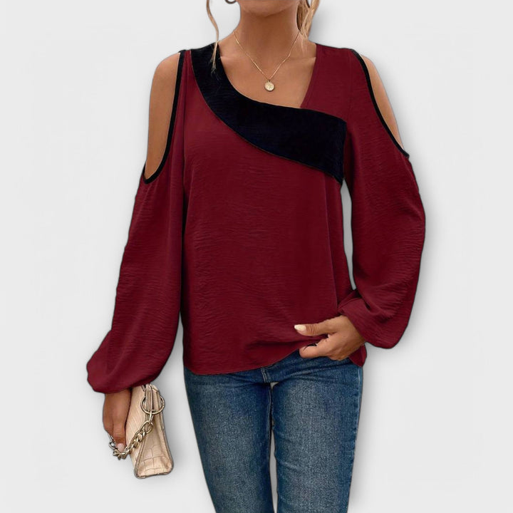 Scarlett - Blouse à décolleté rectangulaire