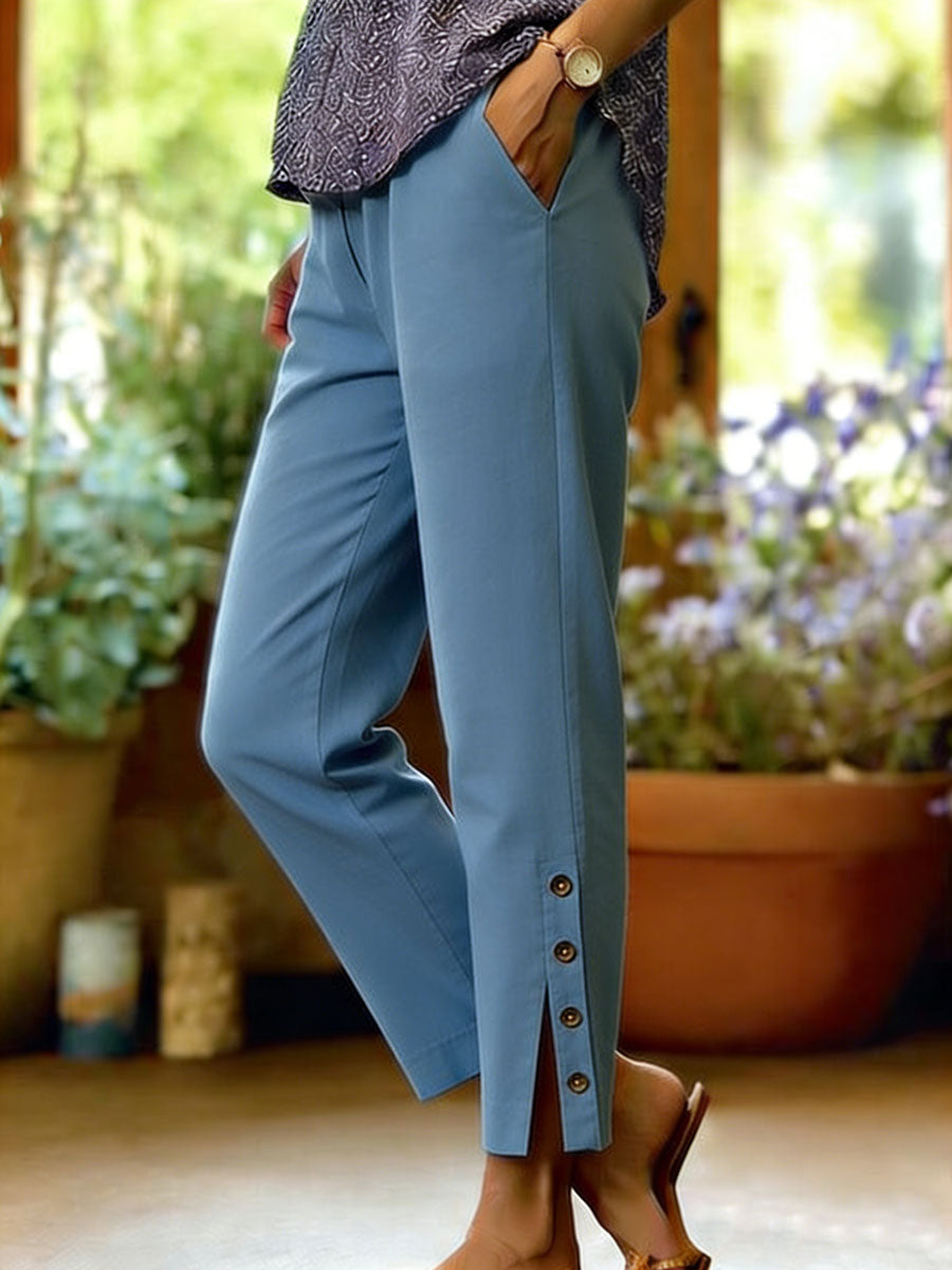 Firoxa - Pantalon Léger Élégant