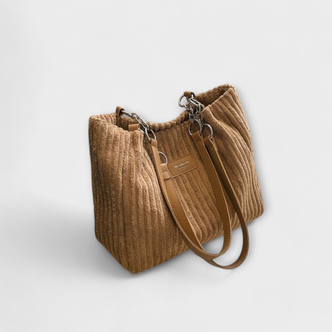 Cécile. - Sac à bandoulière en velours doux