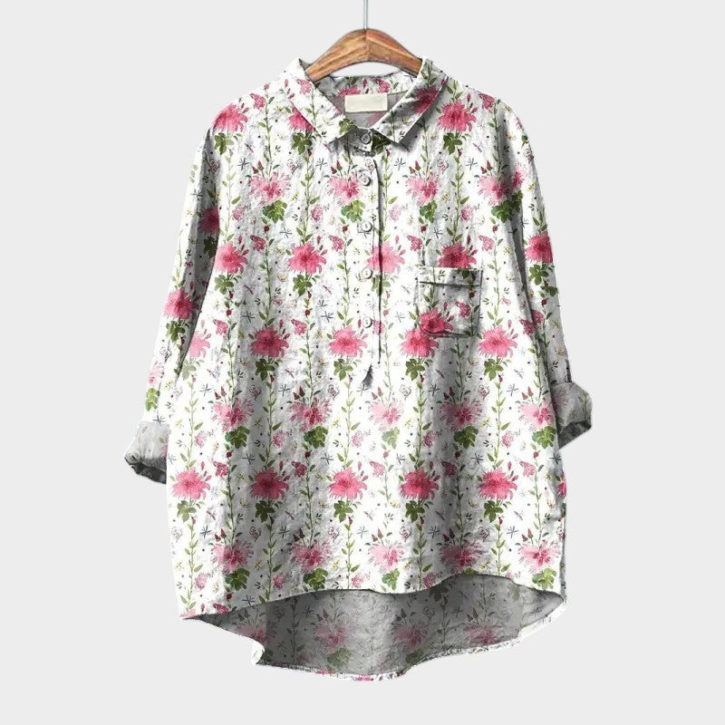 Marieke | Blouse premium avec imprimés floraux