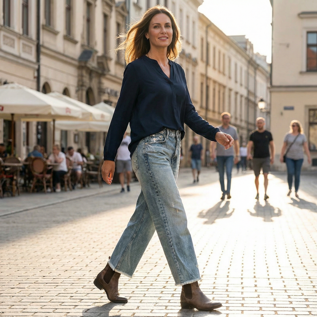 Danice - Jeans Cropped Élégants