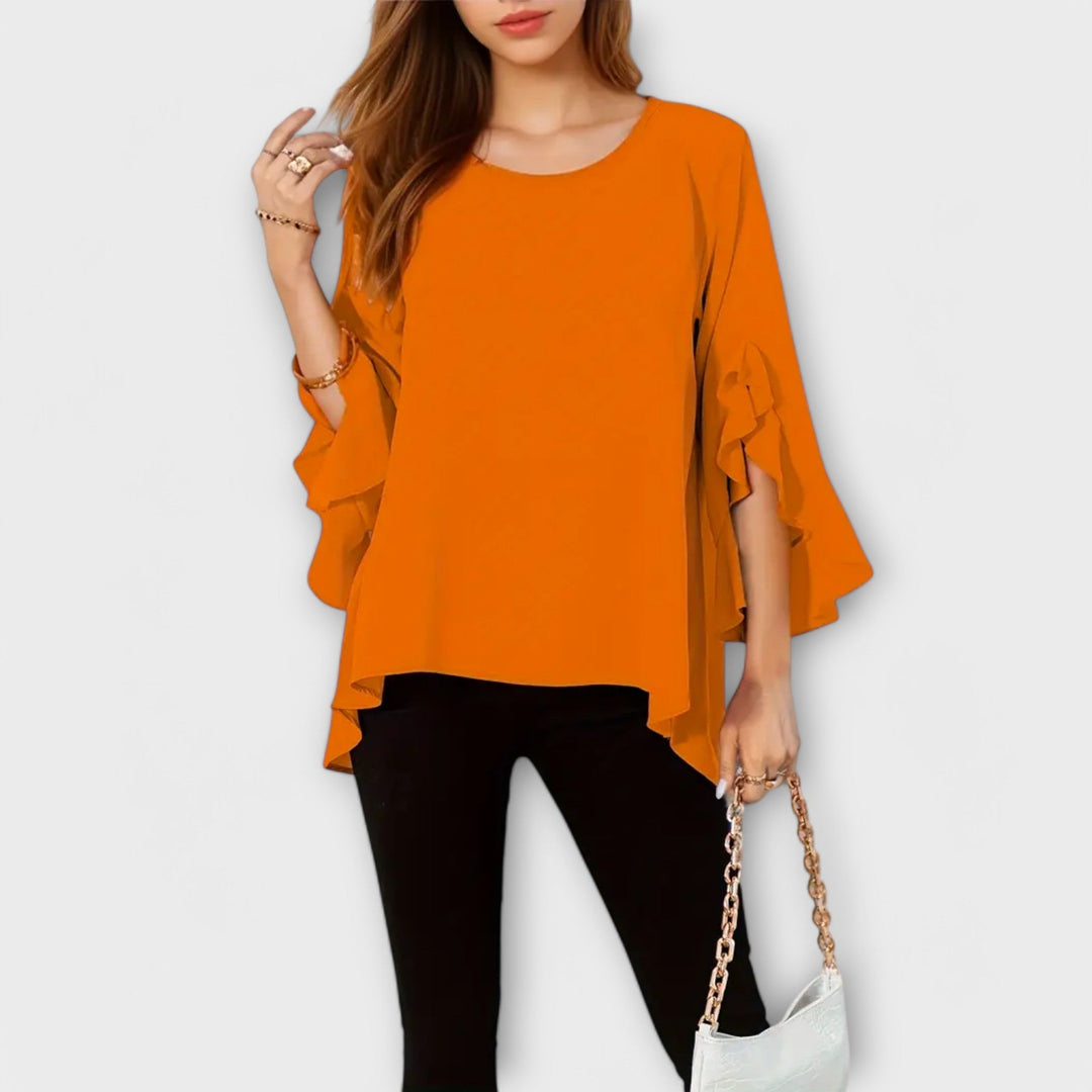 Aria - Blouse de printemps parfaite avec décolleté rond