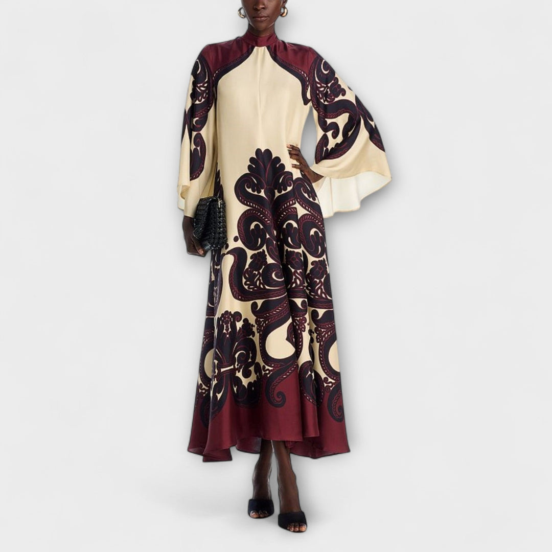 Lucy - Superbes maxi robes avec motif de fruit de la passion pour un look élégant et sans souci