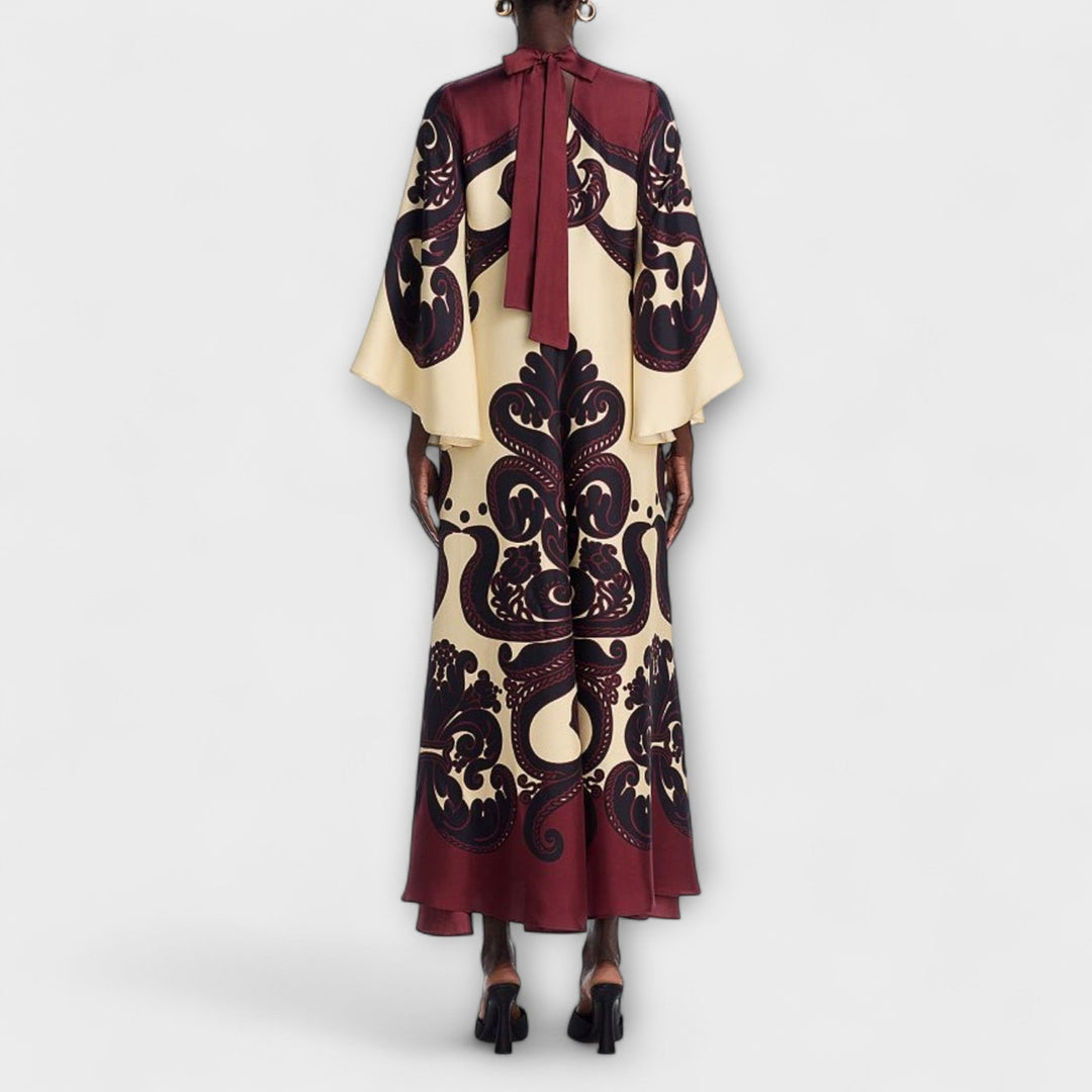 Lucy - Superbes maxi robes avec motif de fruit de la passion pour un look élégant et sans souci
