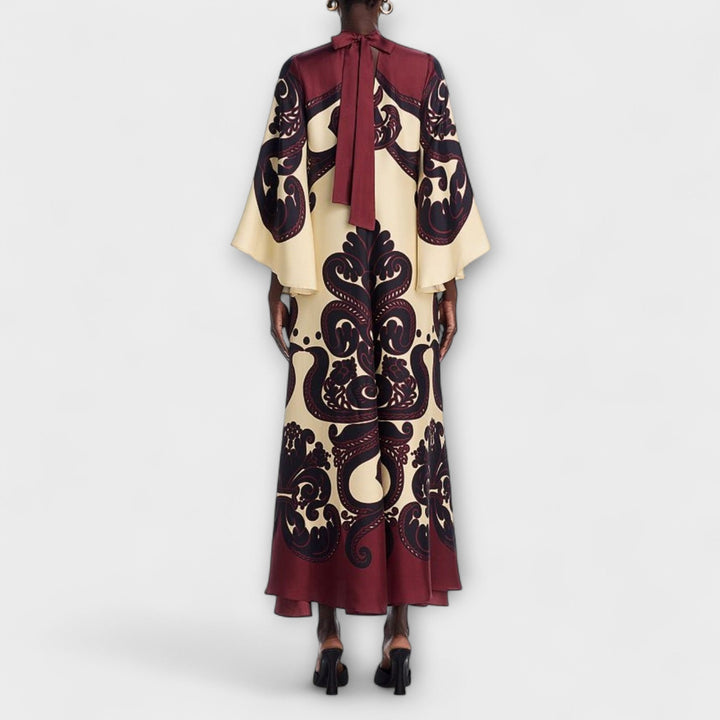 Lucy - Superbes maxi robes avec motif de fruit de la passion pour un look élégant et sans souci