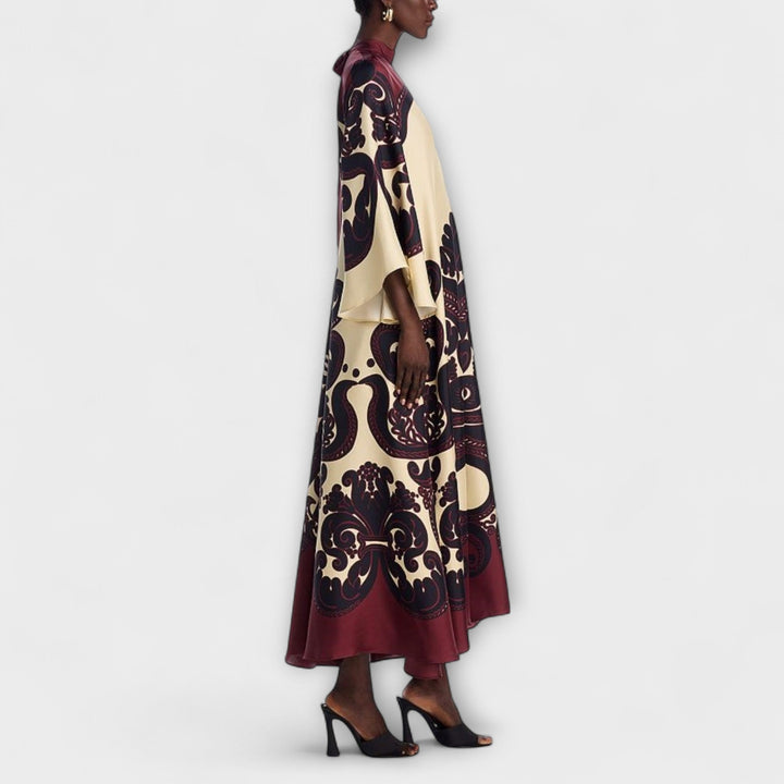 Lucy - Superbes maxi robes avec motif de fruit de la passion pour un look élégant et sans souci