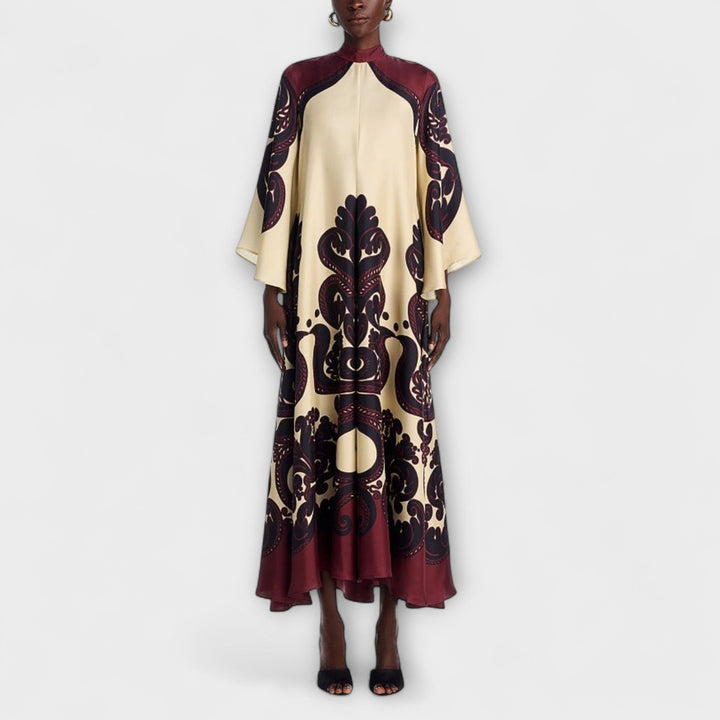 Lucy - Superbes maxi robes avec motif de fruit de la passion pour un look élégant et sans souci