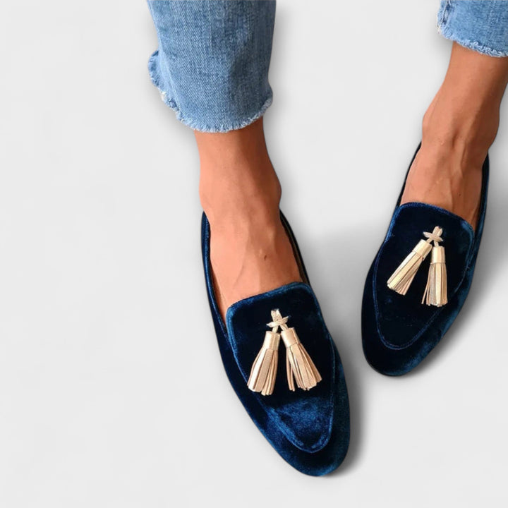 Quinnlyn – Mocassins d'inspiration vintage avec franges