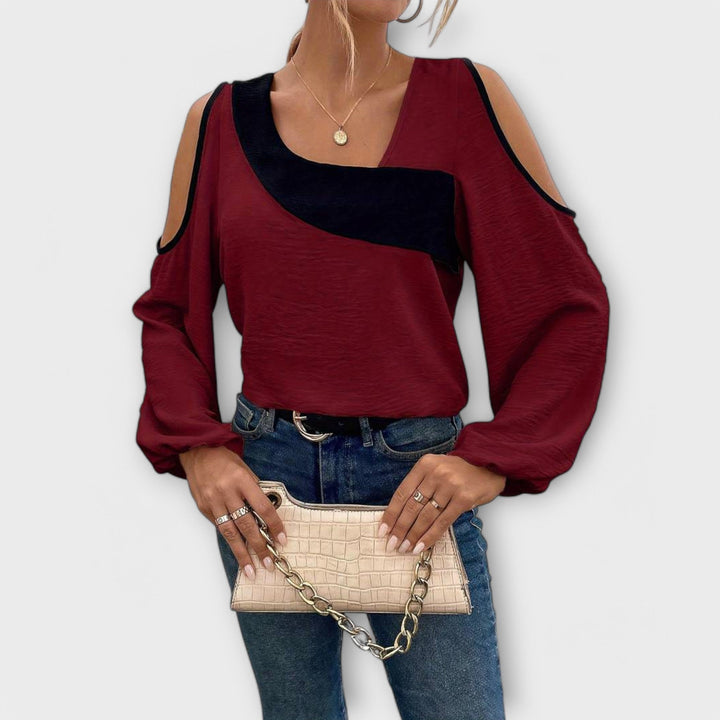 Scarlett - Blouse à décolleté rectangulaire