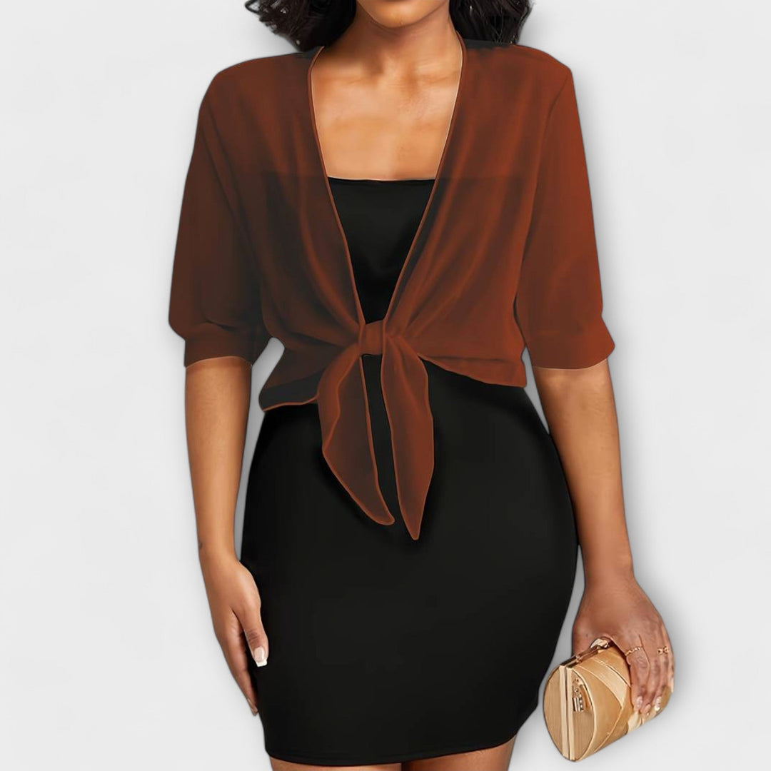 Olivia - Blouse à l'avant ouvert
