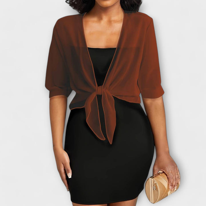 Olivia - Blouse à l'avant ouvert