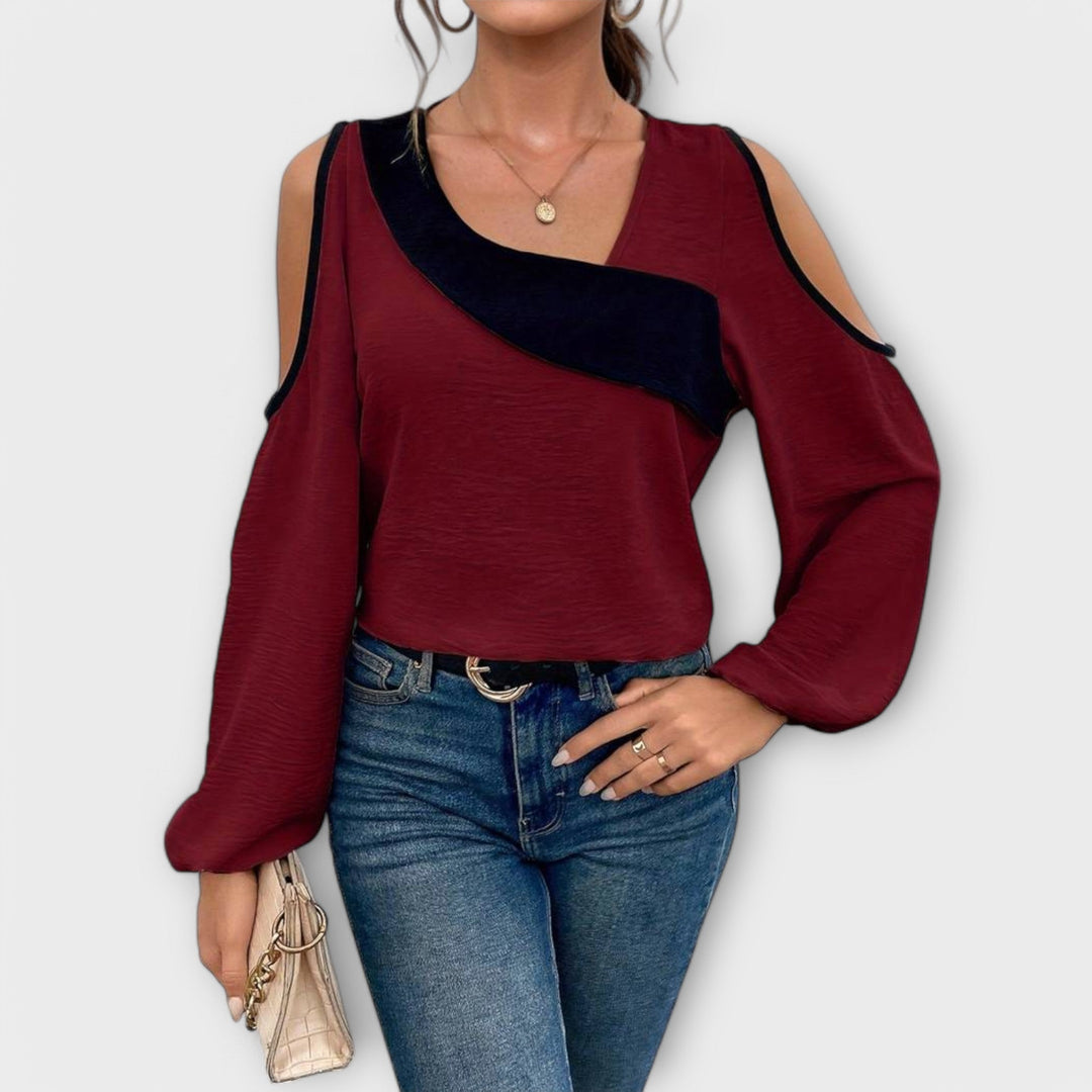 Scarlett - Blouse à décolleté rectangulaire