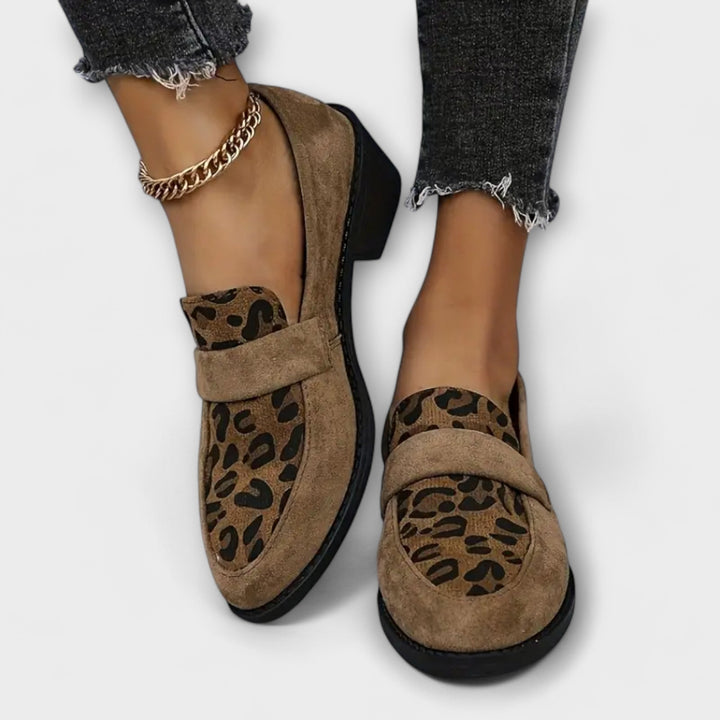 Karla - Élégantes chaussures pour femmes avec imprimé léopard