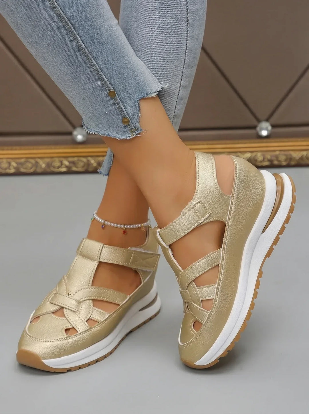 Duna - Sandales à talons compensés confortables pour femmes