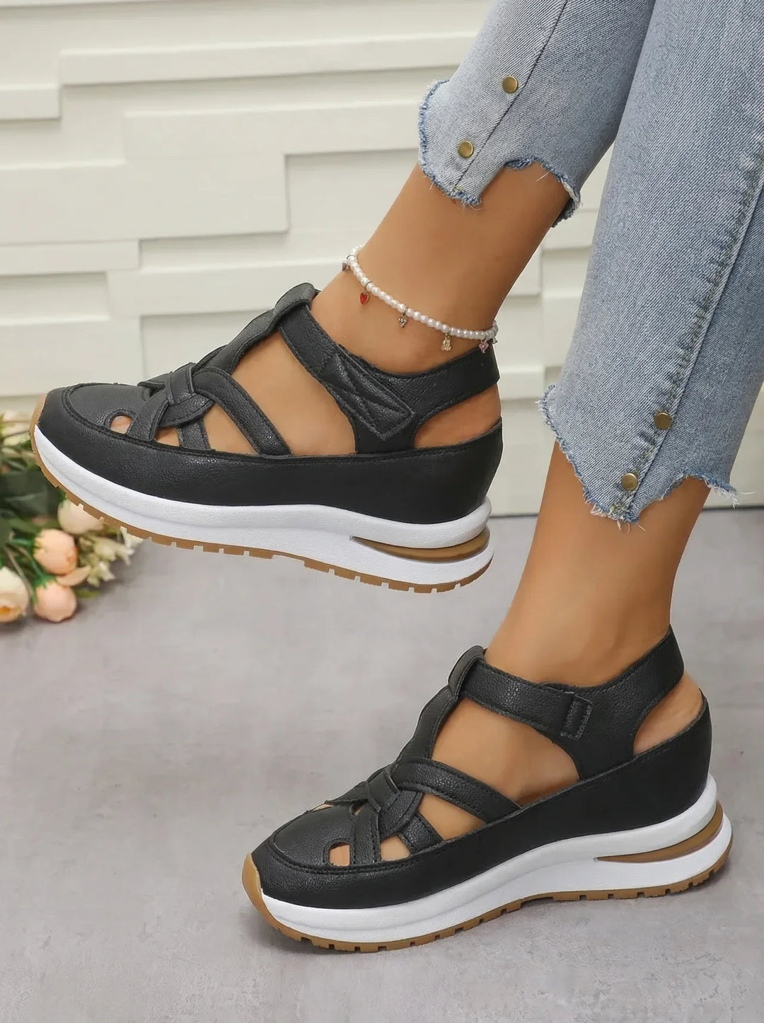 Duna - Sandales à talons compensés confortables pour femmes
