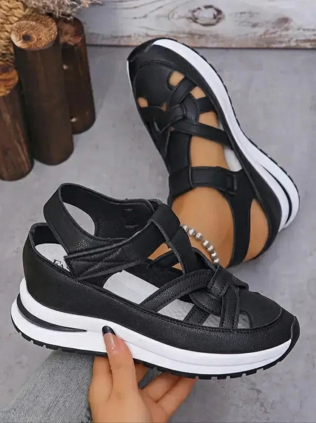 Duna - Sandales à talons compensés confortables pour femmes