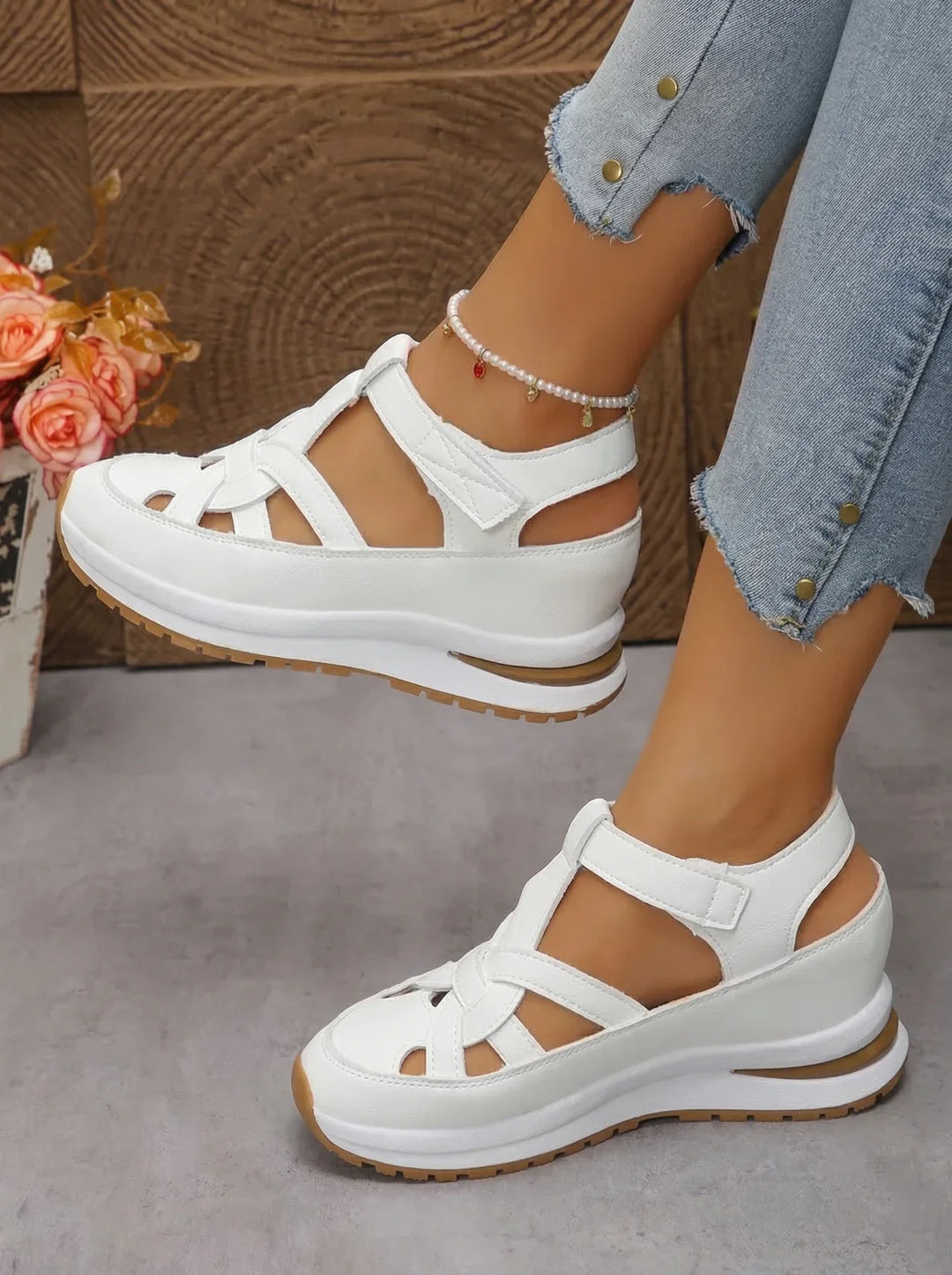 Duna - Sandales à talons compensés confortables pour femmes