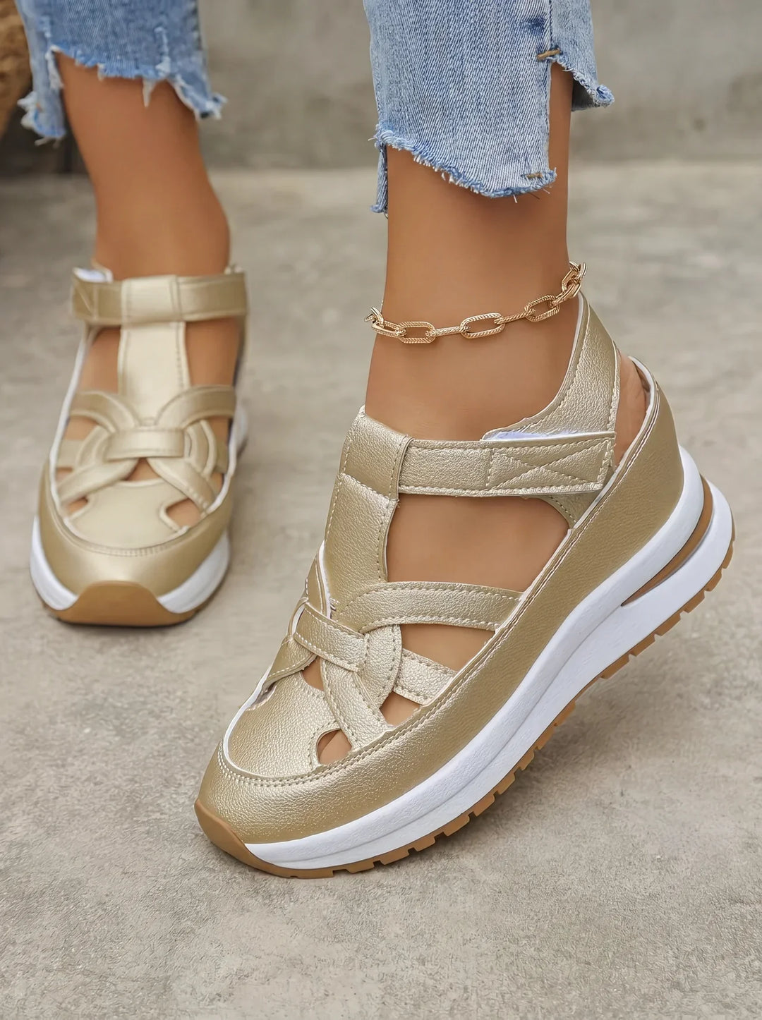 Duna - Sandales à talons compensés confortables pour femmes