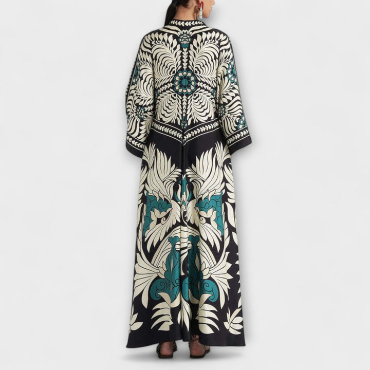 Giselle - Robe Maxi Élégante avec Imprimé Floral