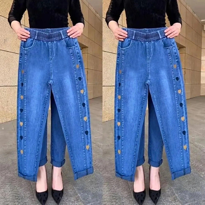 Soraya - Jeans Élastiques Avec Broderie