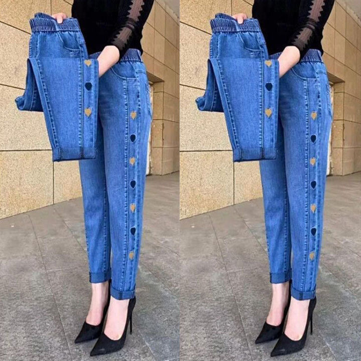 Soraya - Jeans Élastiques Avec Broderie
