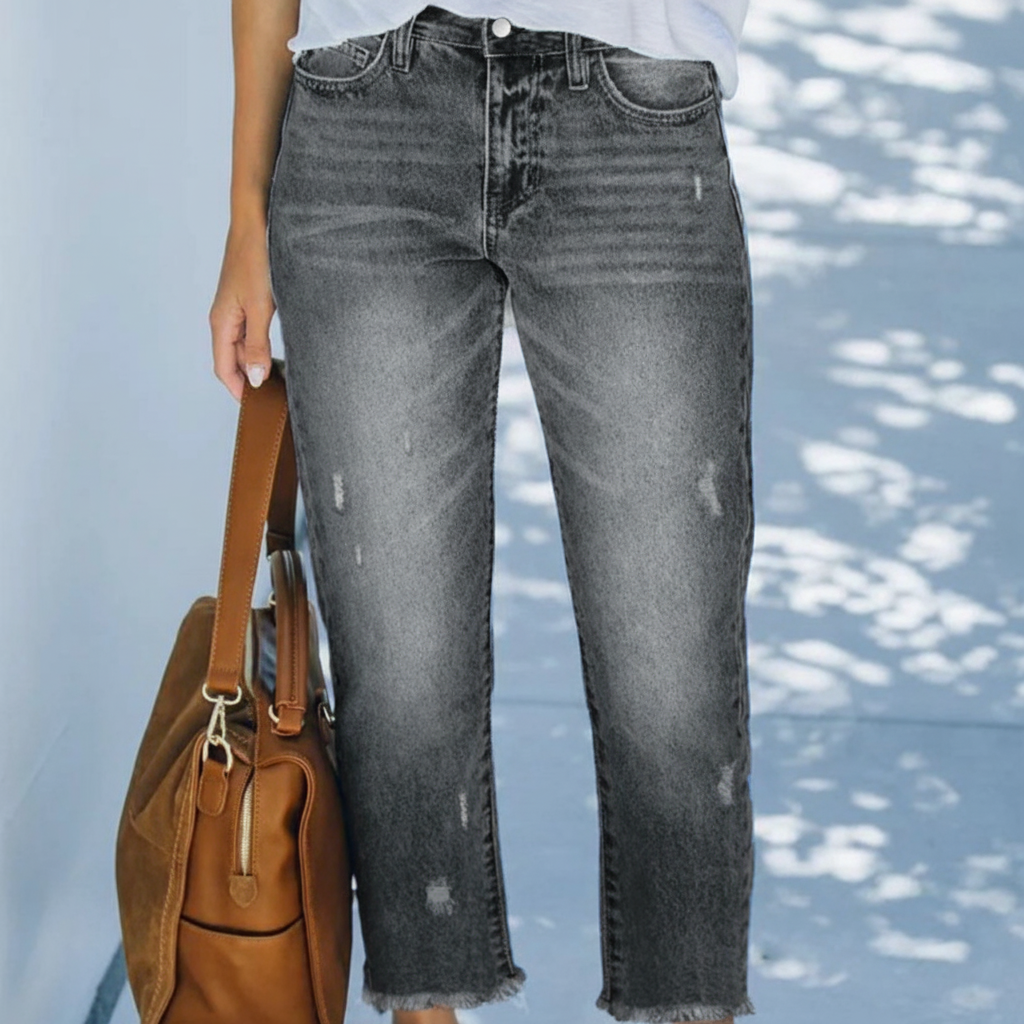 Aberjean - Denim Décontracté Raccourci